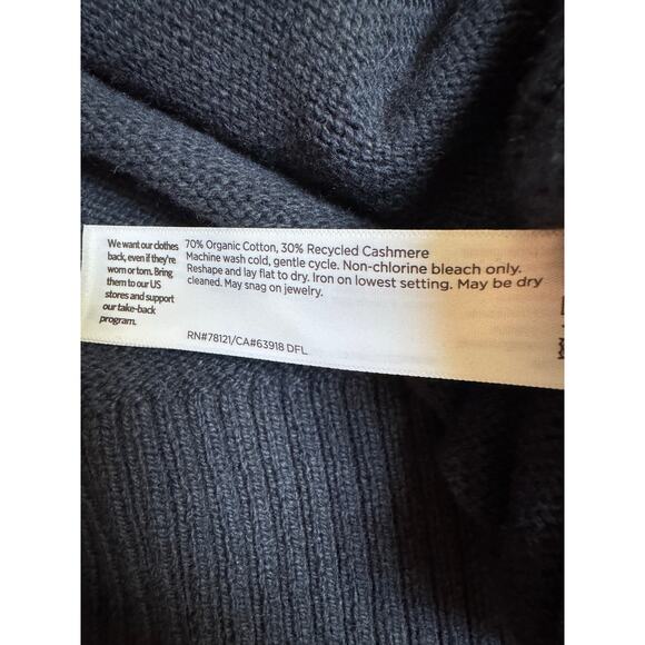 Eileen Fisher Cotton Recycled Cashmere Cardigan - Large - Picture 8 of 8